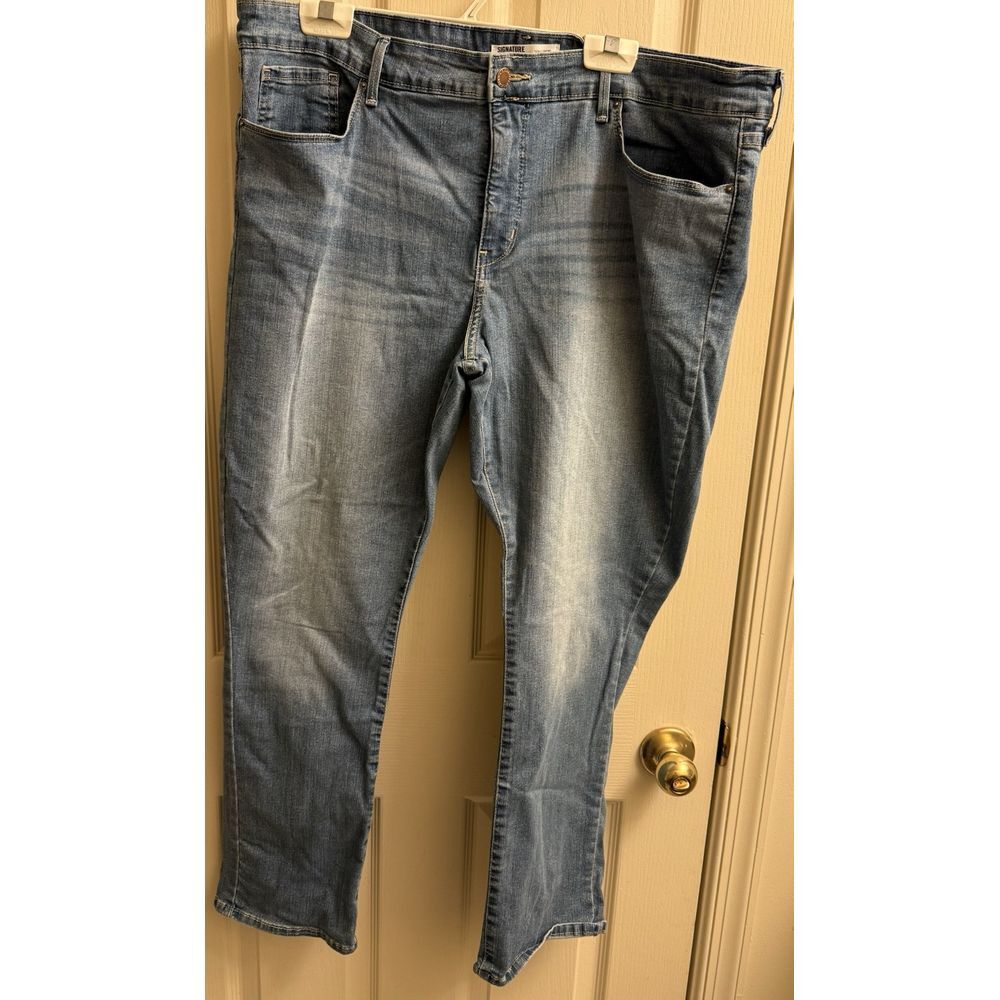 levi strauss signature gold Blue jeans mens totally shaping Straight 35x30‎